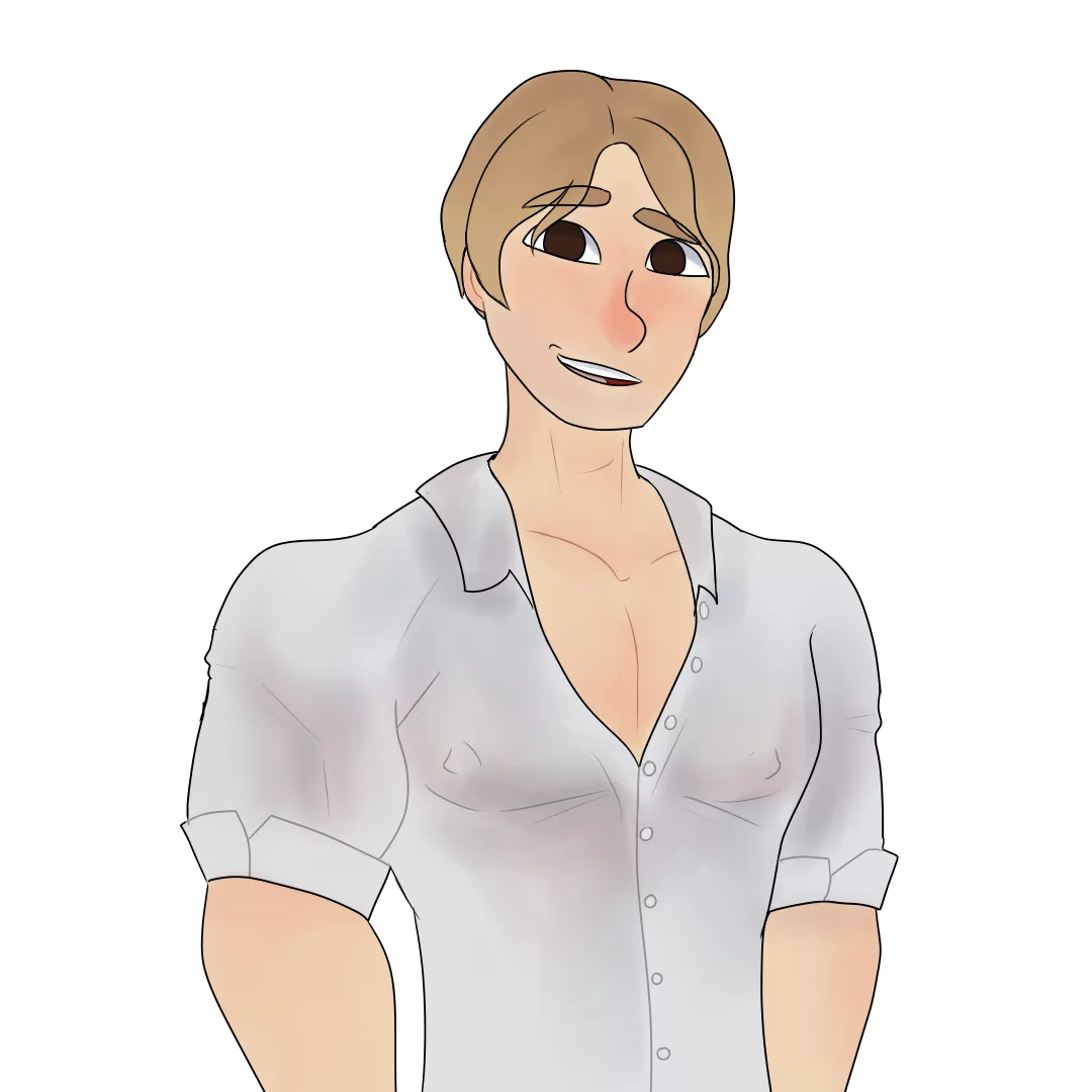 One of my first attempts at drawing bara [OC] posted by SheriffShortie