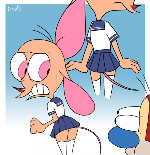 Ren wearing school uniform by aliyal007