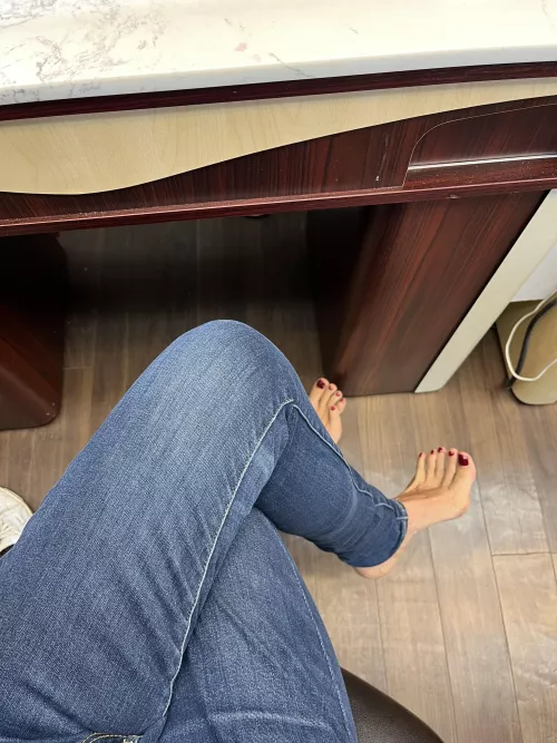 What do you think if you see me at work barefoot by SweetMia_40_vip