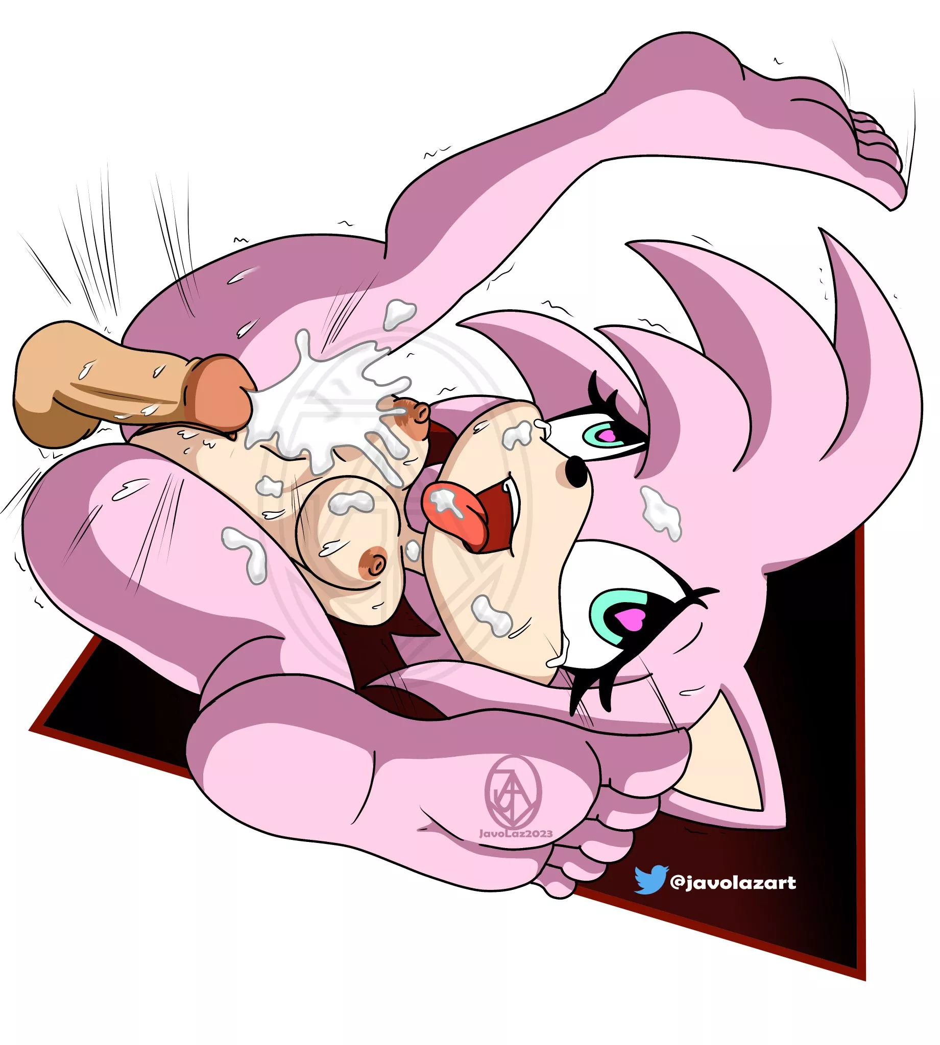 Cum shot!!! - Amy Rose - JavoLazArt posted by JavoLaz