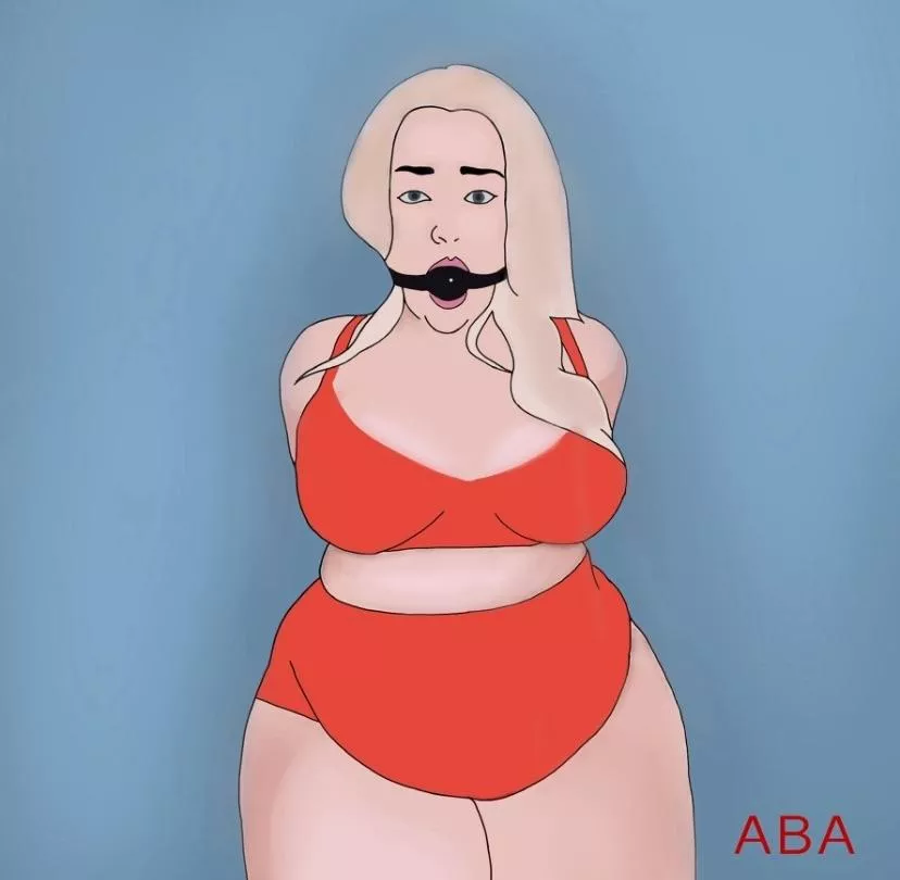 Gagged (art by me) posted by art_by_aspen