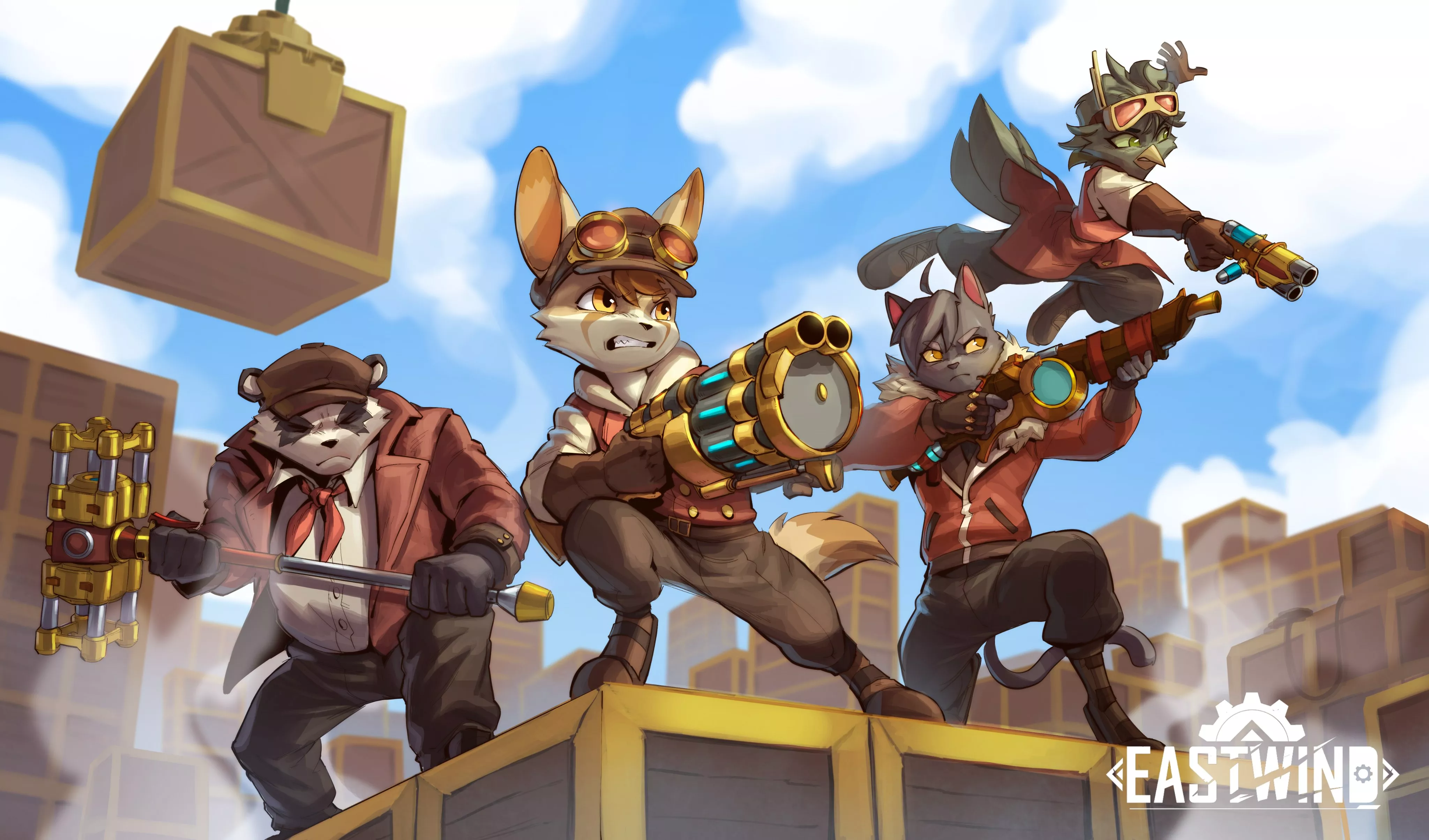 Loading screen art for our upcoming indie furry game! posted by studiochipcoat