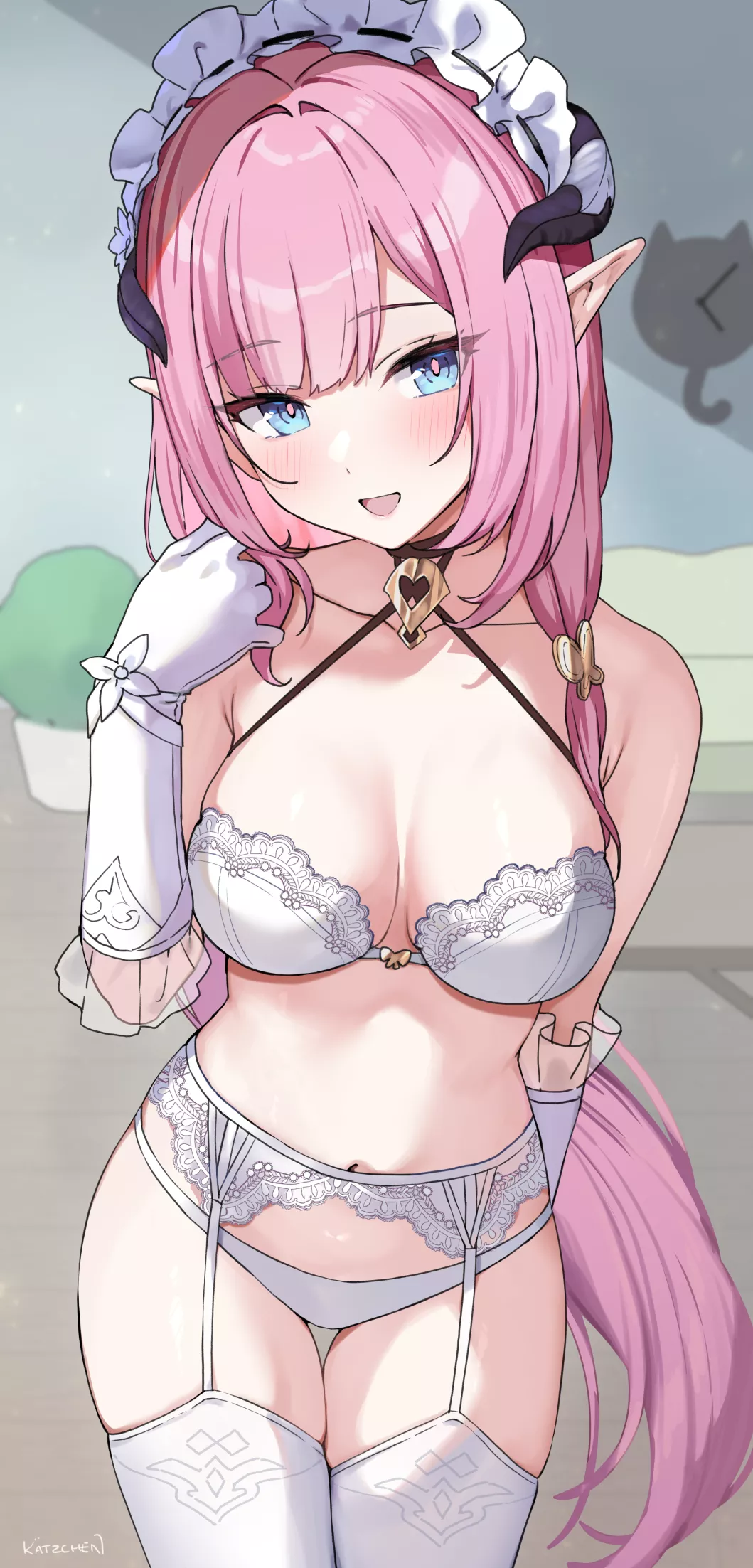 Maid Elysia in lingerie [Honkai Impact 3] posted by xSaviour_N
