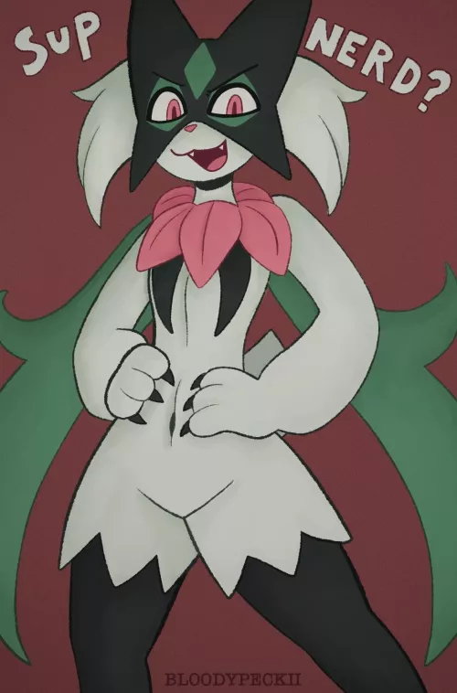 [OC] Gay Grass Cat by BloodyPeckii