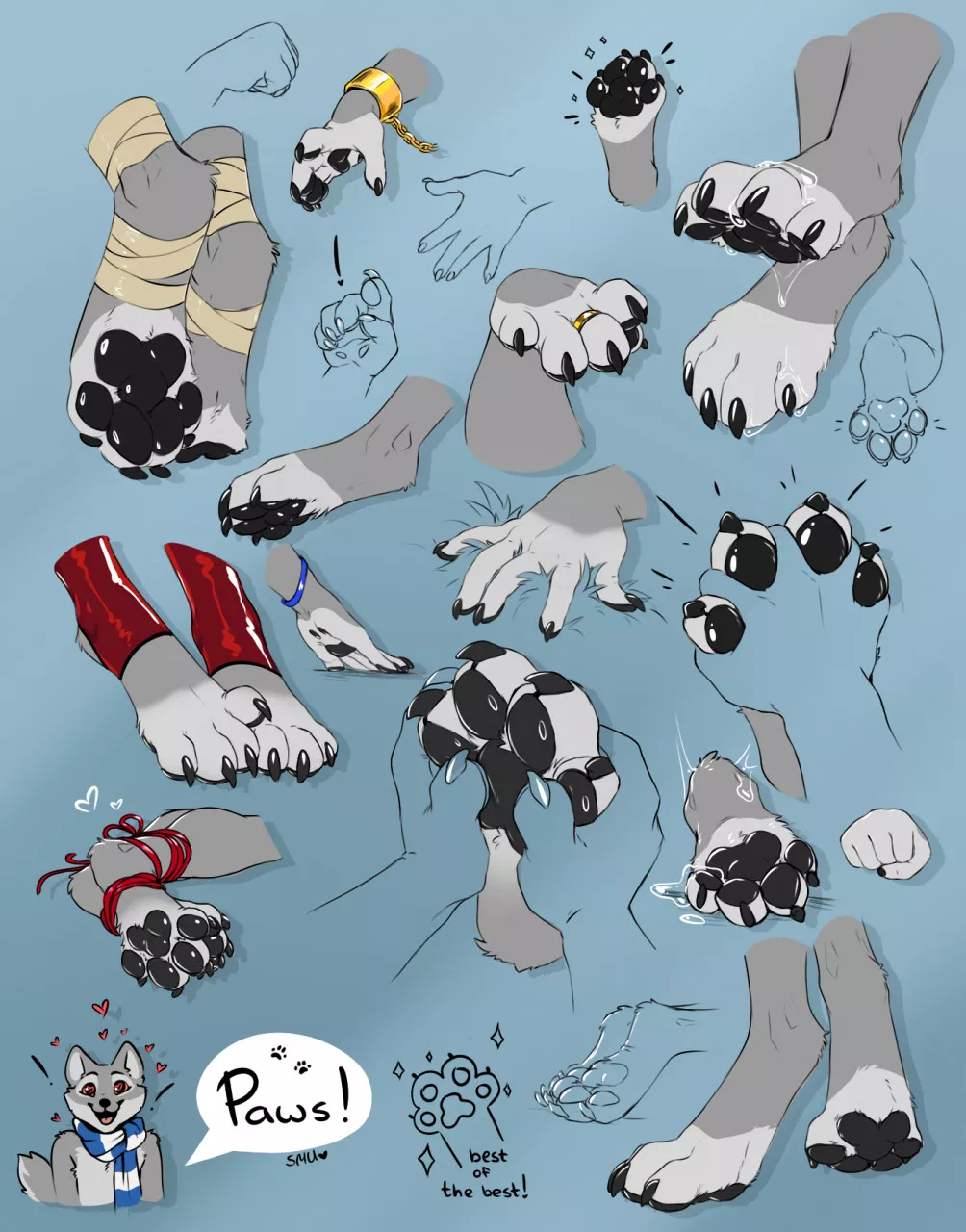 Paw doodles posted by Direct_To_VHS