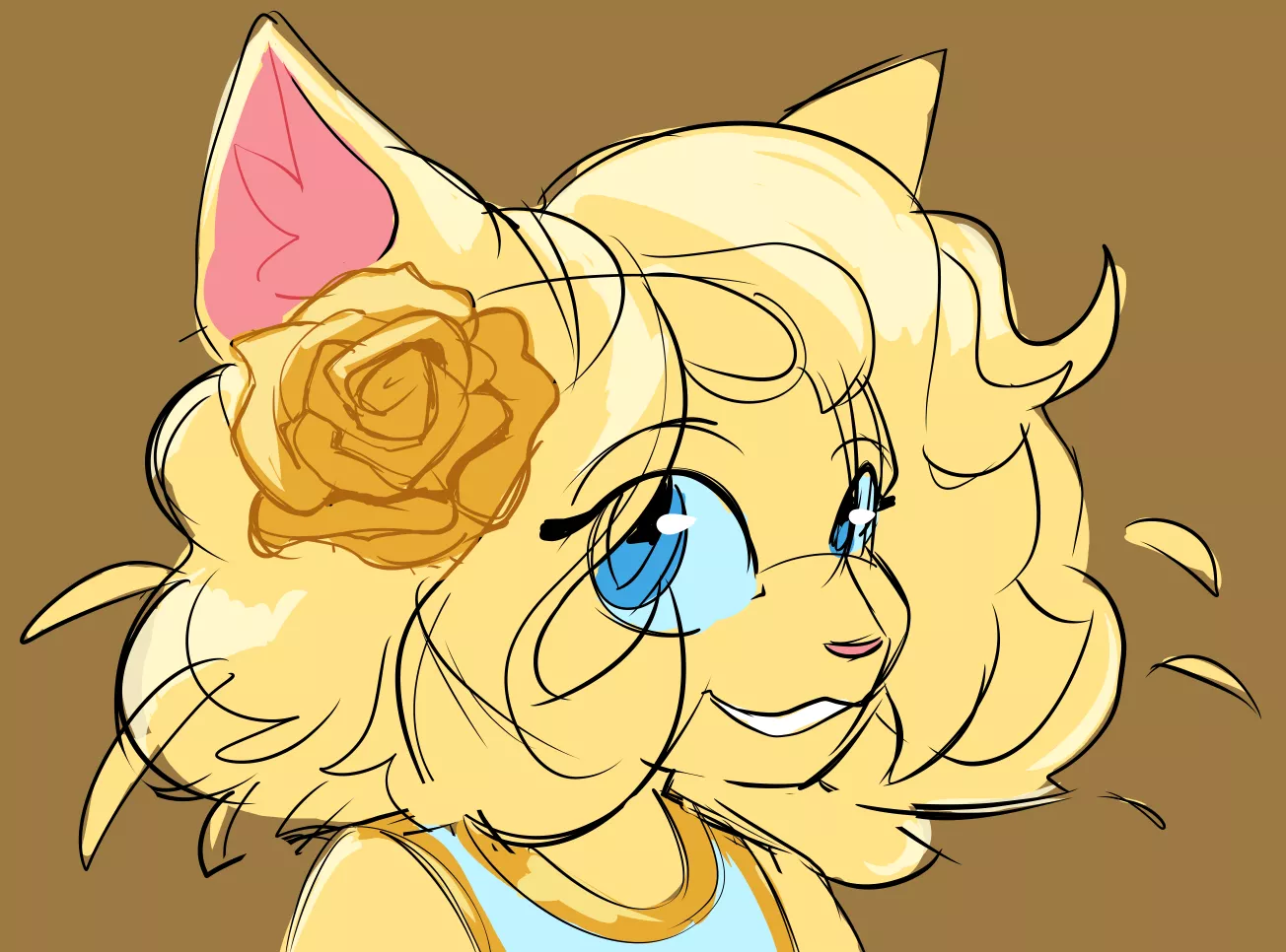 Portrait for another friend :3 posted by darkkoffeekitty