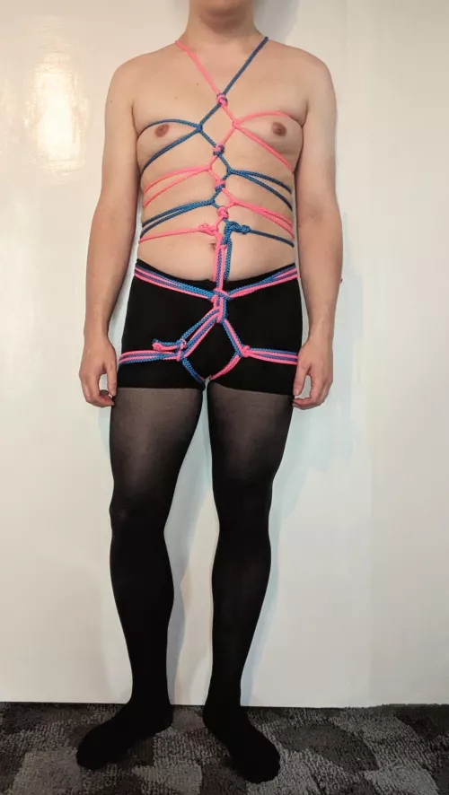Rope dress with hip harness by CarefreePeach