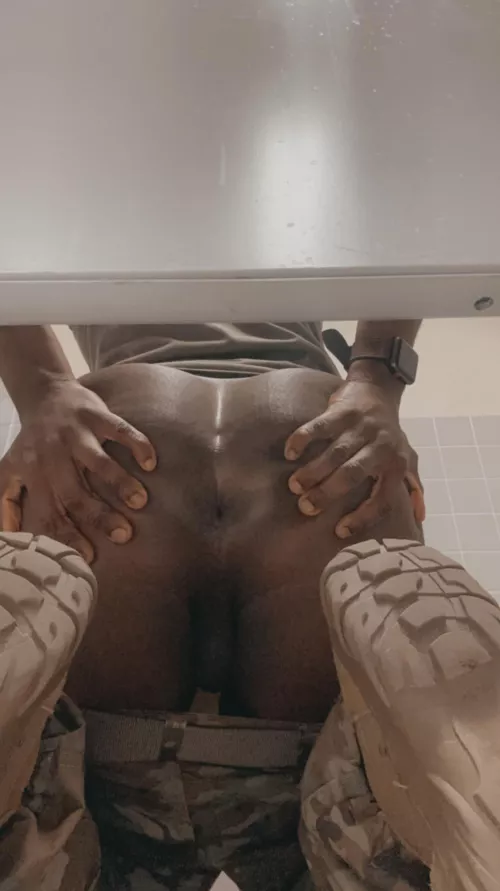 What would you do if you saw me under the stall like this? by PositiveOption3564