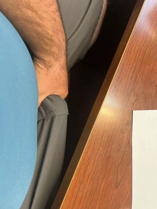 When you are hard as a rock at work, slow stroking it through my shorts hoping a customer don’t come in right now. M4F by Sweet_tea991