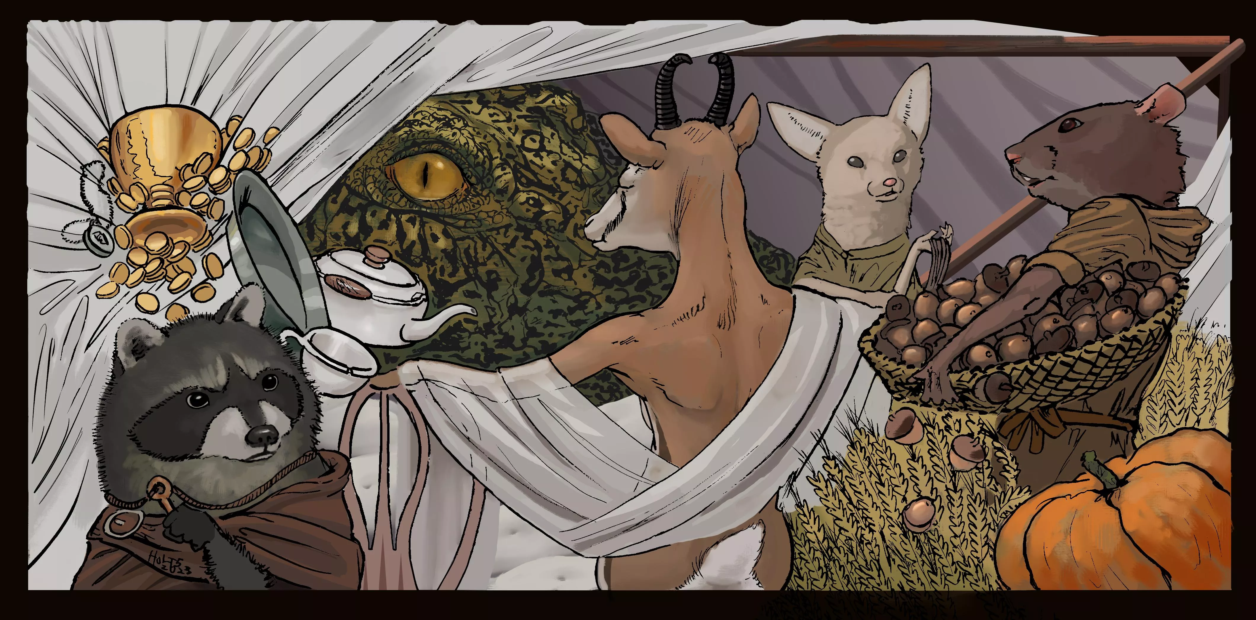 [X] A new banner I painted up for art profiles posted by Gryphonpheonix