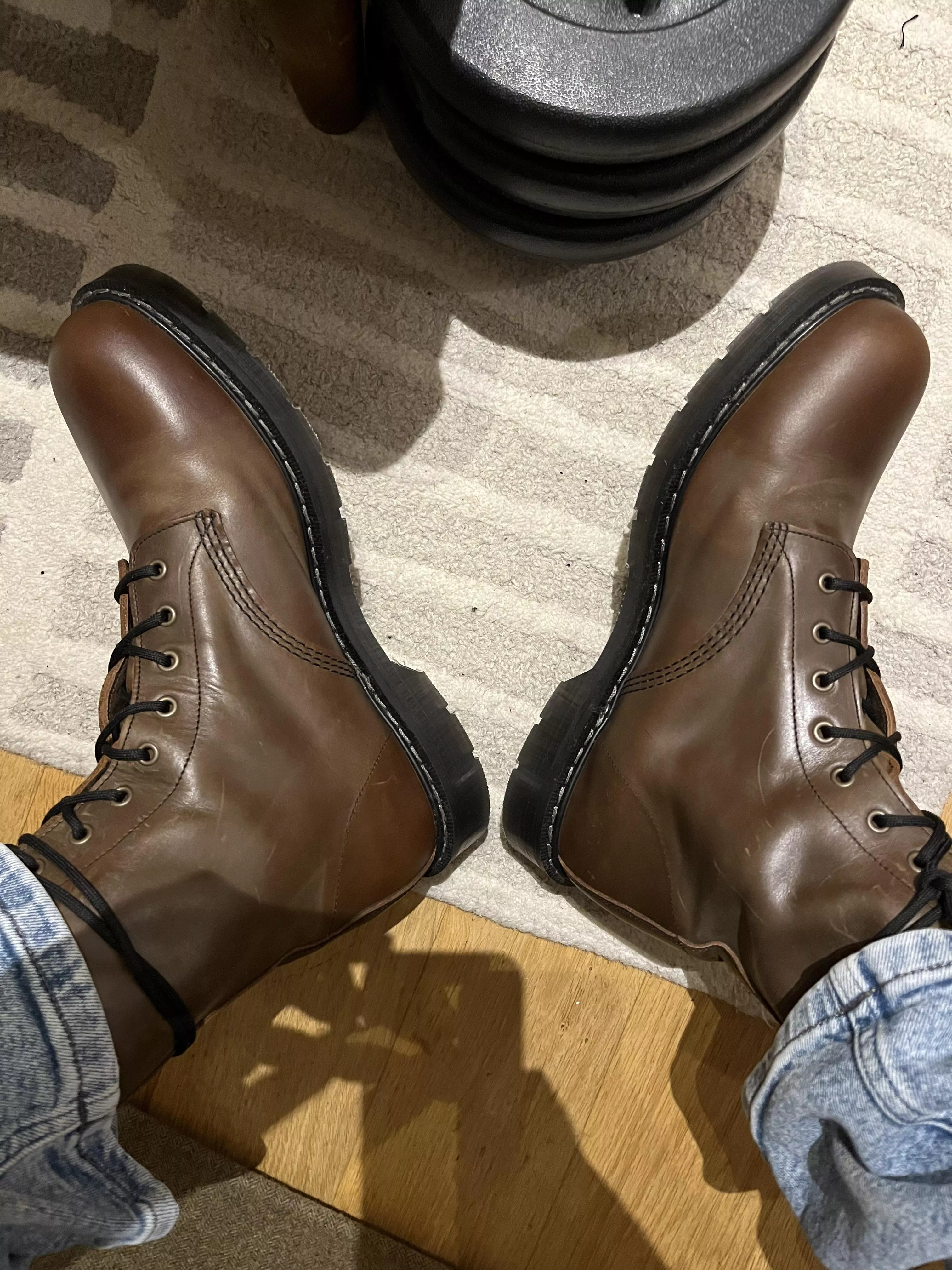 Another vote for Solovair over Doc Martens. posted by Ohnomycoco