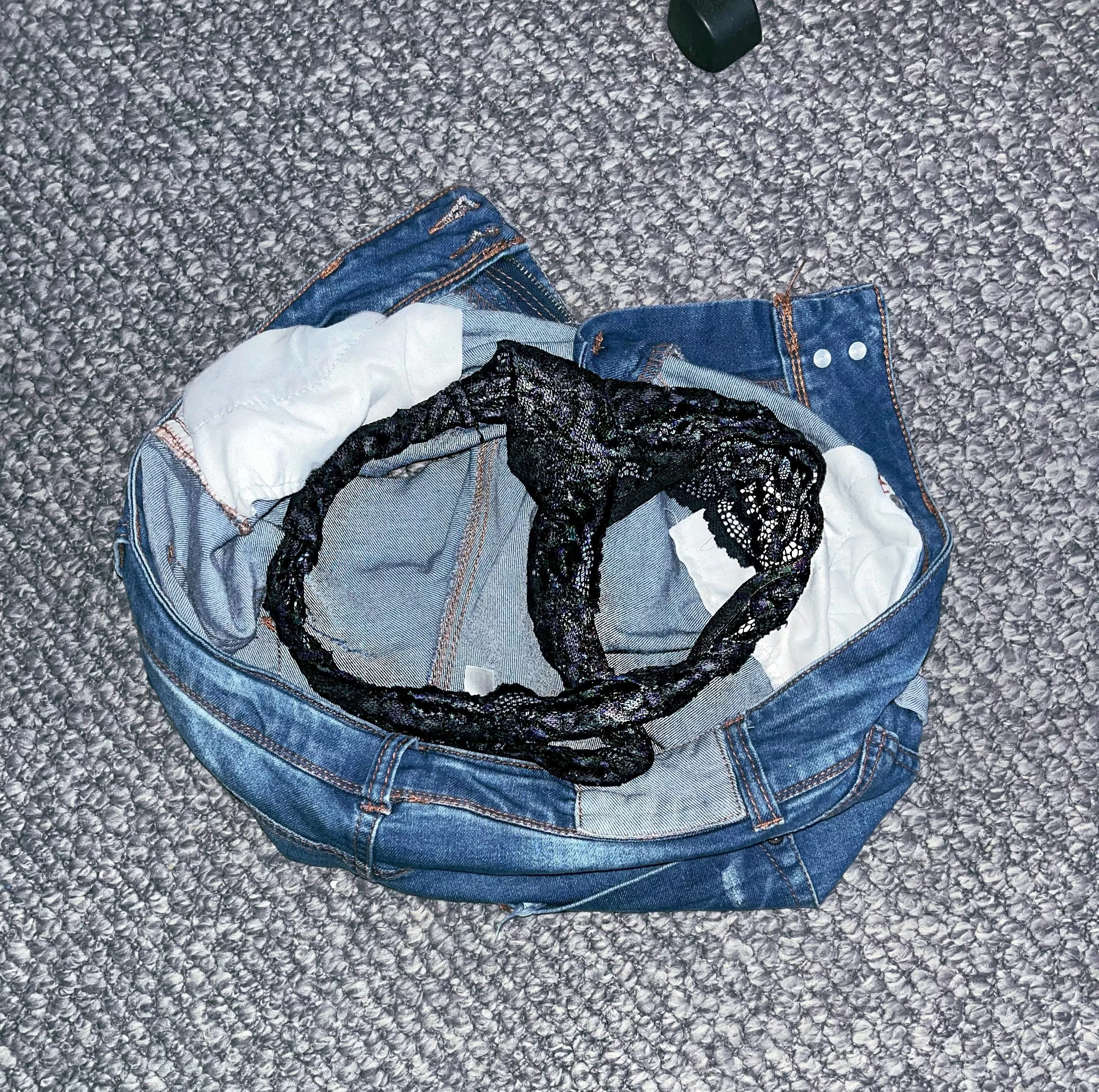 Aunt does it again she staying over for a few nights cause of job , for a 56yr old you got class with these cheeky numbers , before anyone asks I sneaked in while she was in shower to inspect them. Msg if like posted by Bulgeypants