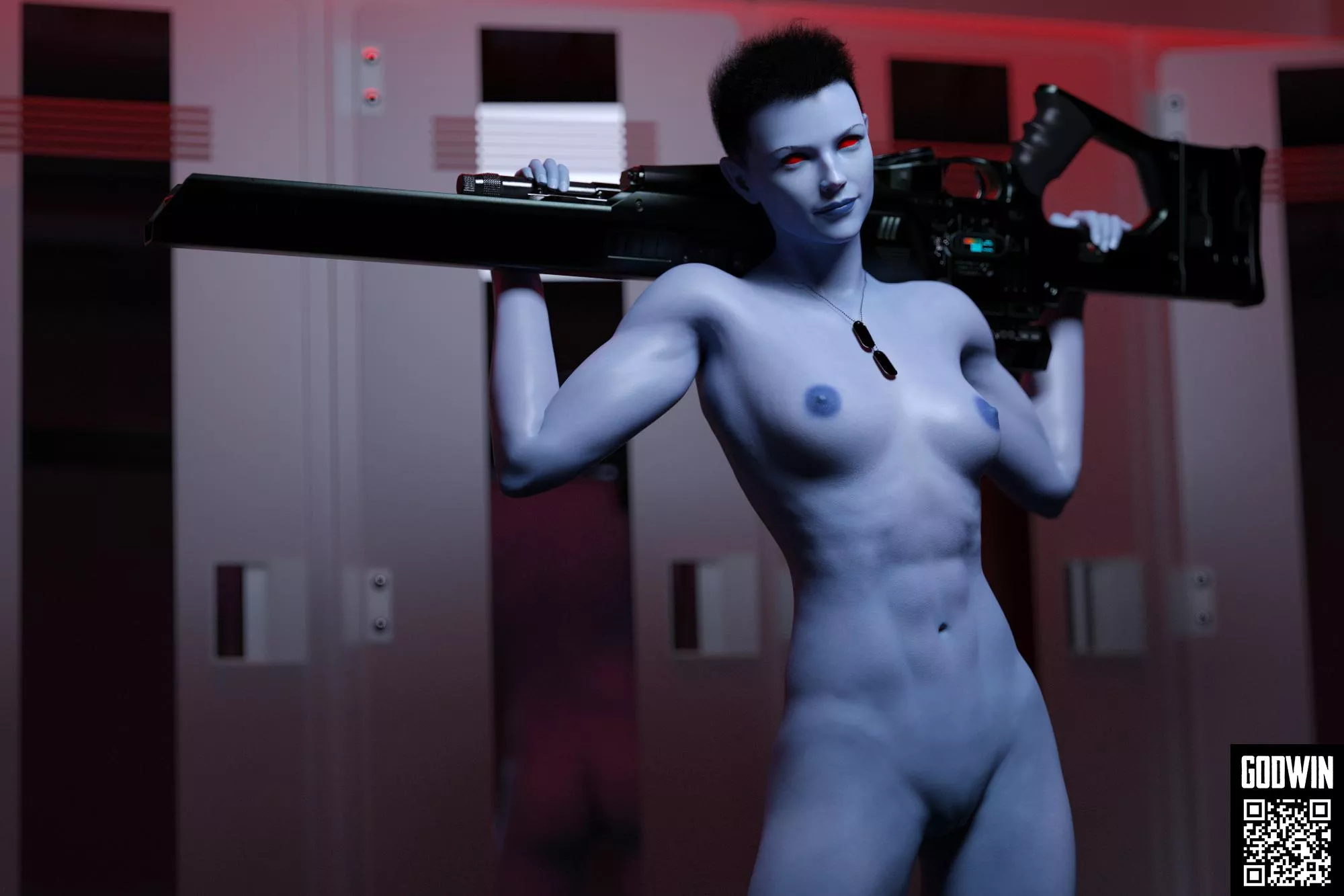 Chiss Sniper (Godwin)[OC] posted by NeroXLIV