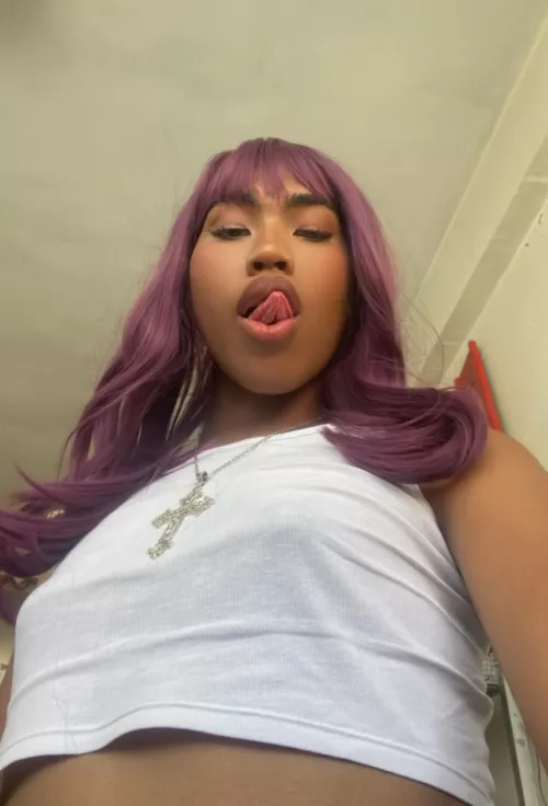 do you like the sissies with purple hair? by Alejandre1234