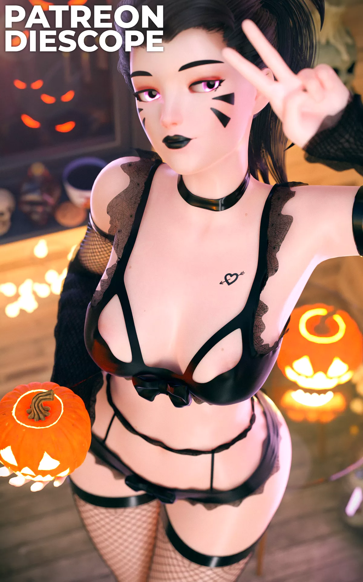 D.Va Halloween (DieScope) posted by DieScope