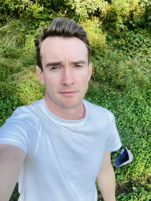 Enjoying a warm fall day by farmgay92