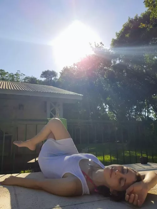 enjoying the summer sun by whitewolf-ww