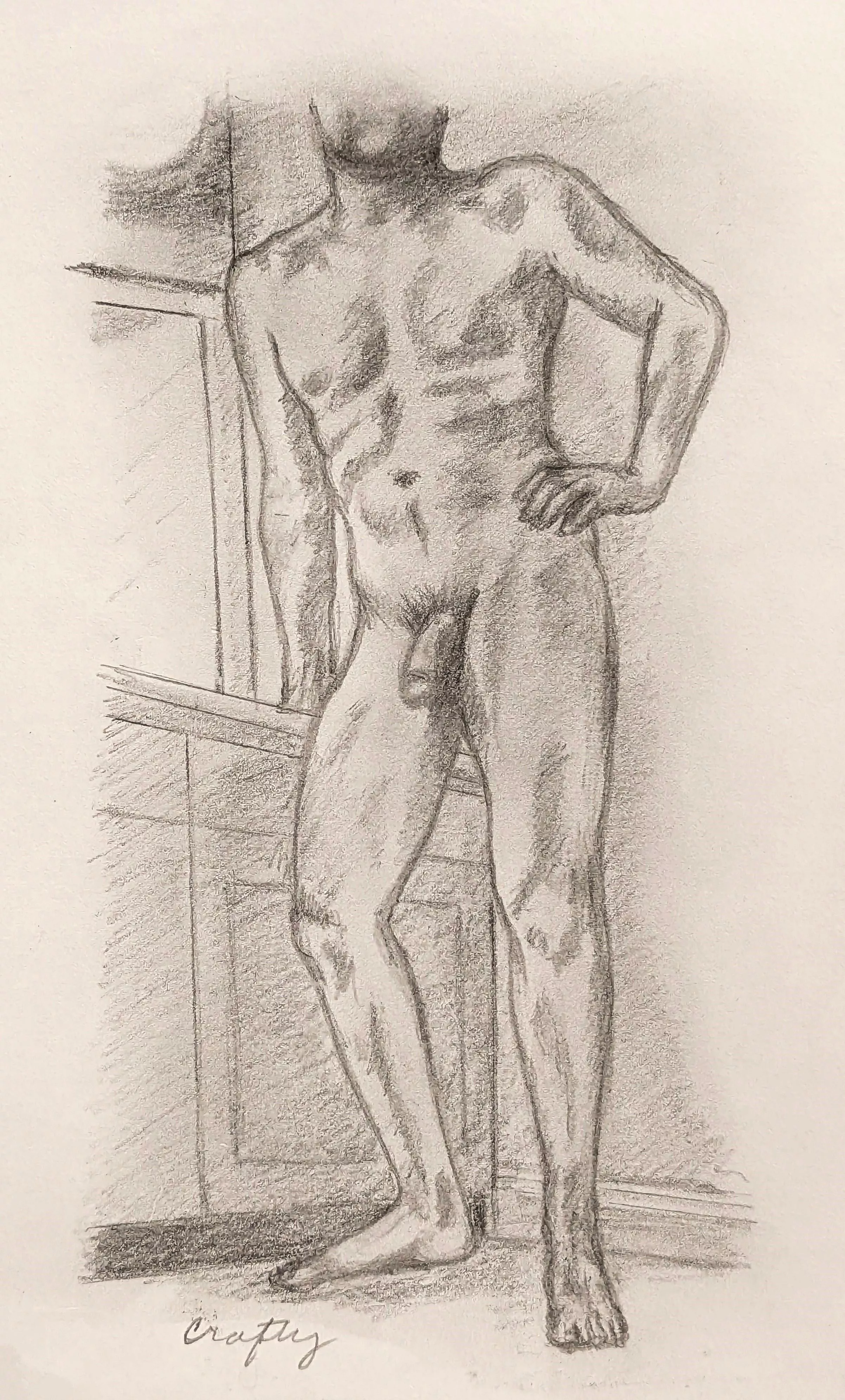 Graphite on bristol sketch of u/The_Artist_FKasNR posted by Crafty510