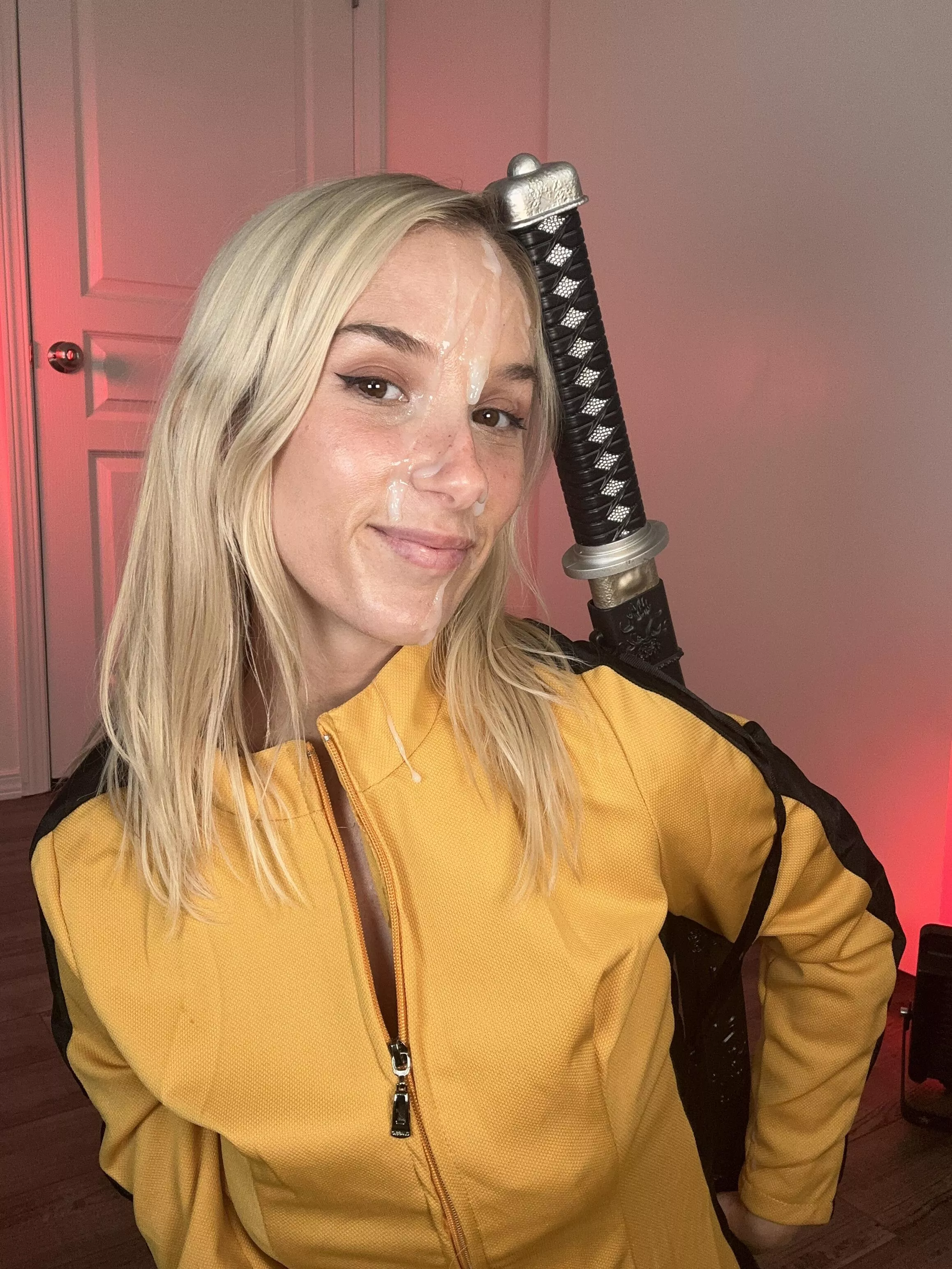 Had to get a facial in my Halloween costume before we went to a Halloween party 🔪 posted by CosmicStarlight