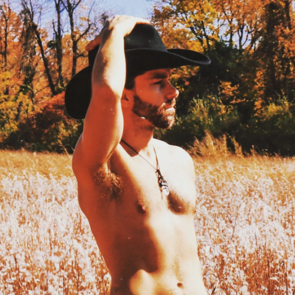 Just a piece of a naked photoshoot I did with my friend haha... wanted to make a vintage cowboy thing. But look at my armpit! the sun is lighting it up... should i do more armpit focused shoots like this? i know you like casual pics too 😊 posted by XyonSkye