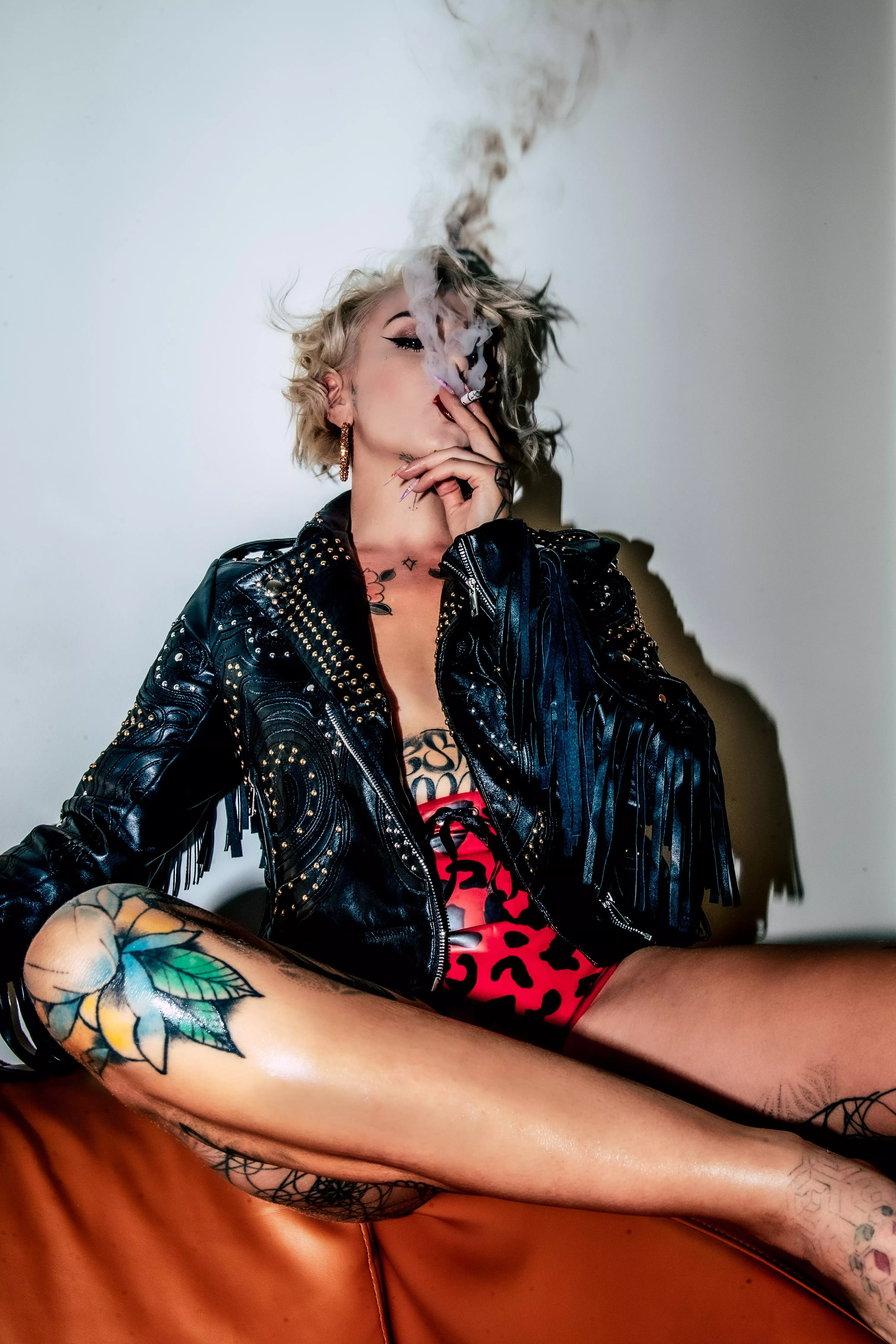 Loving how these Leopard Latex pants completed the outfit posted by Kinks2307