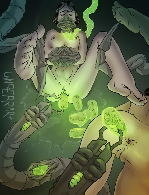 [OC] Alien impregnation program (Underrart) by Underrart