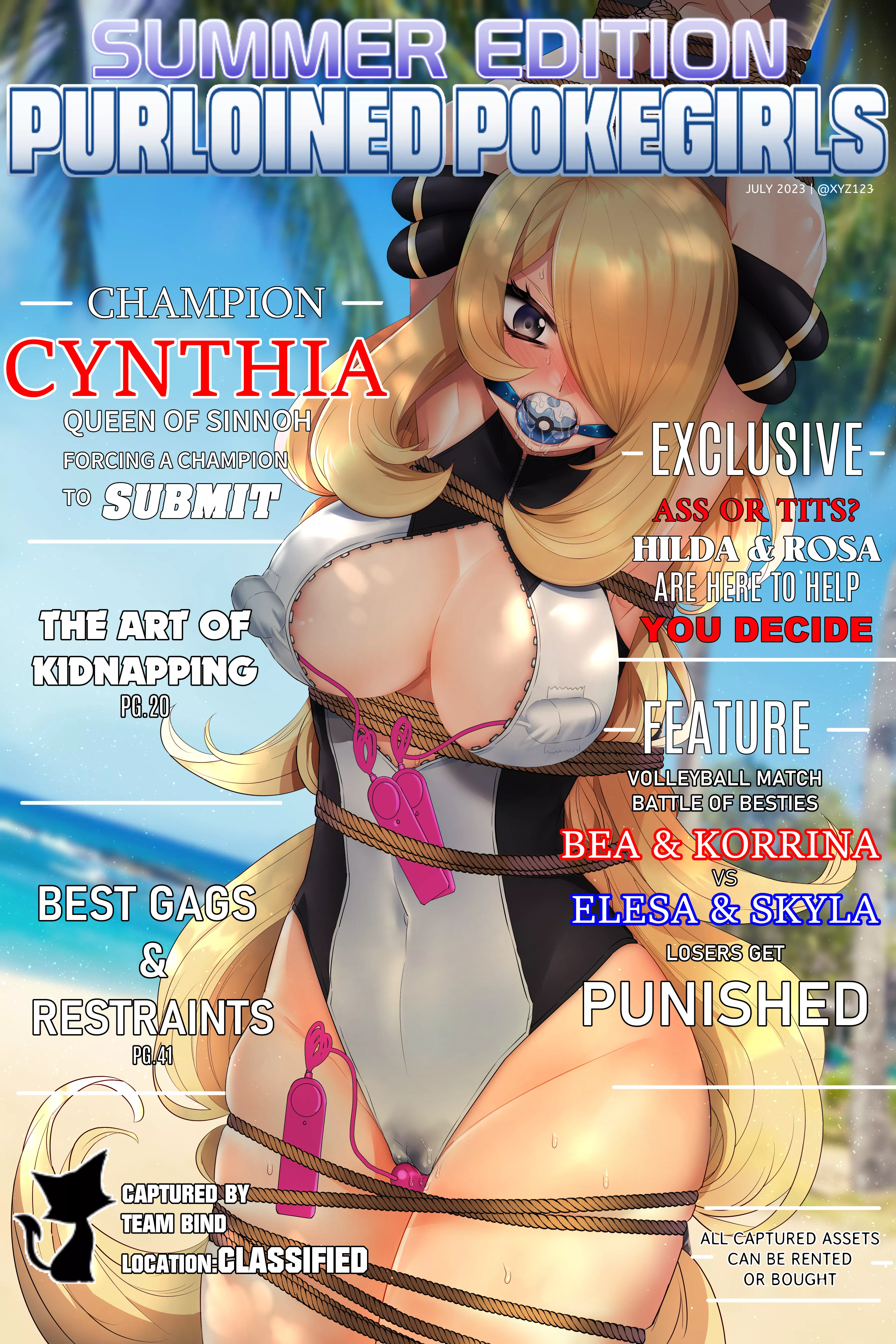 Pokemon - Cynthia as a Cover Girl posted by UsingForAnonymity
