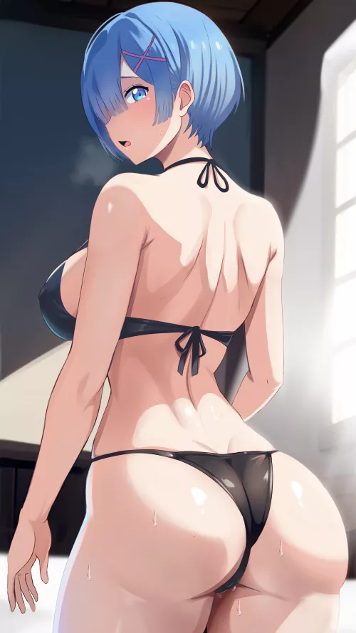 Rem in a Bikini (By GreatGambit) by justsom3random