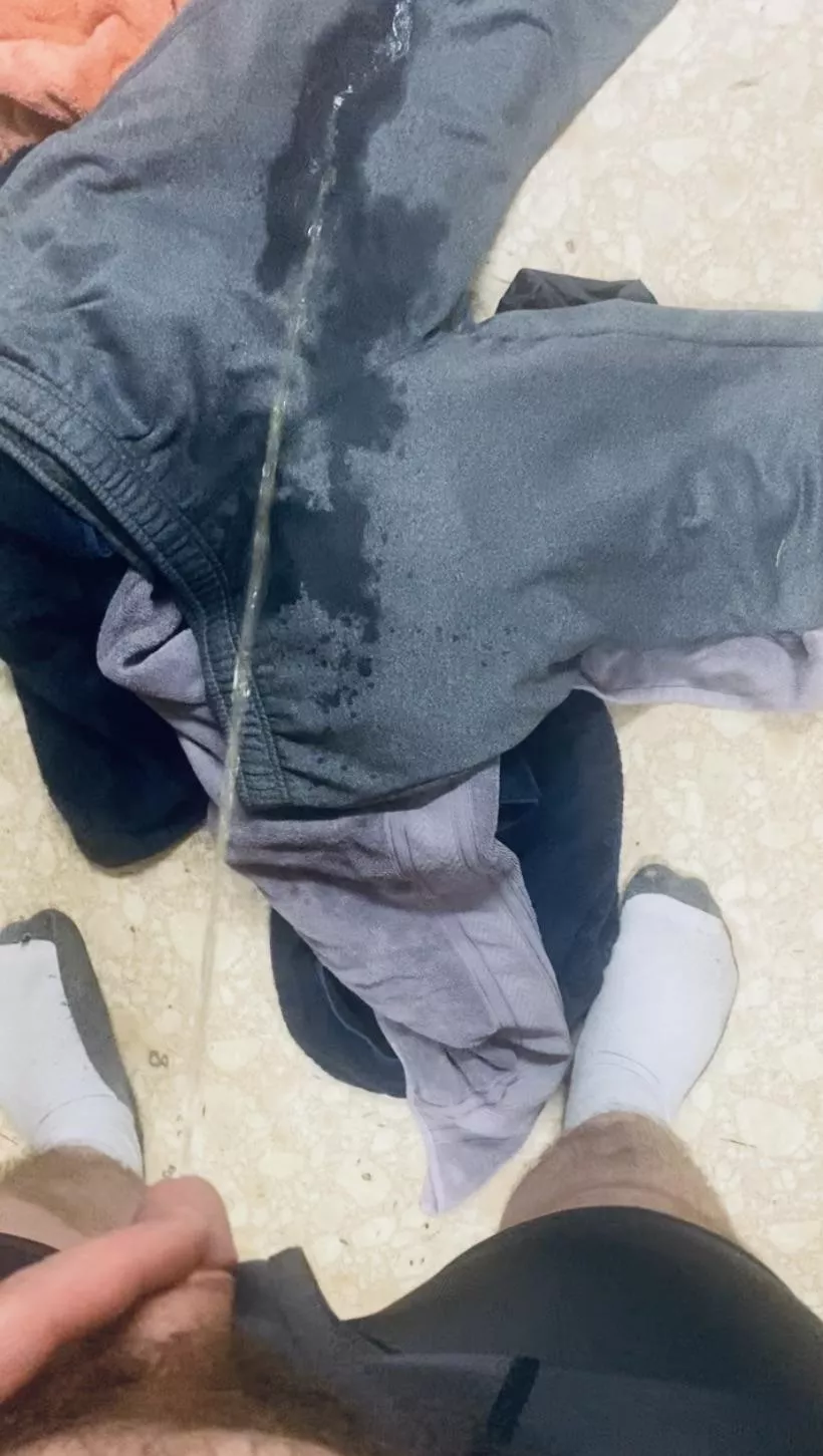 Second night of piss soaking this pile of laundry in the kitchen, and it smells fucking amazing! posted by Time-Yak661