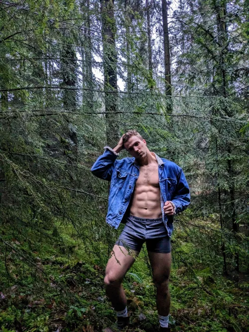 Wet in the woods in my underwear 🔥 by Ok-Pass-8743