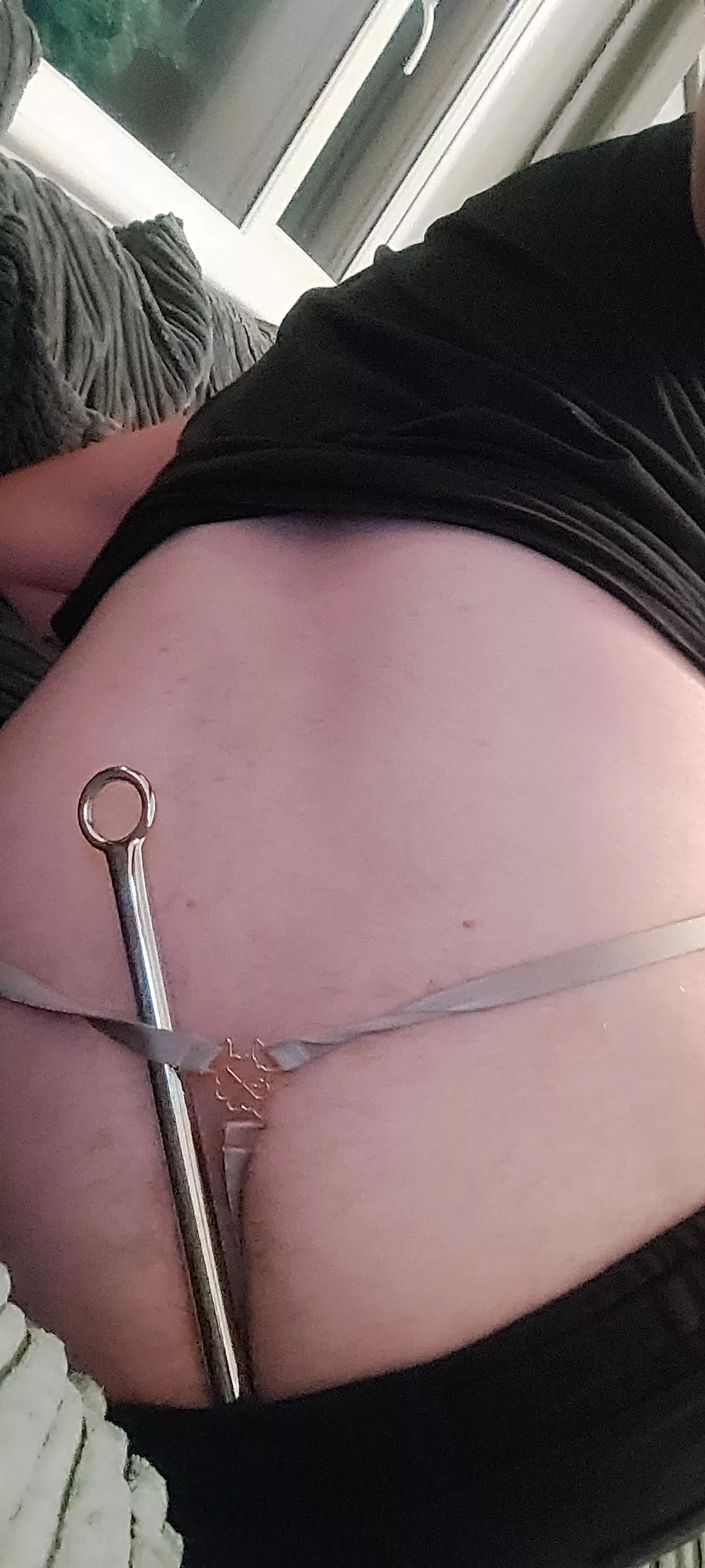 Anal hook in my ass with sexy g string panties on posted by ruinedbf