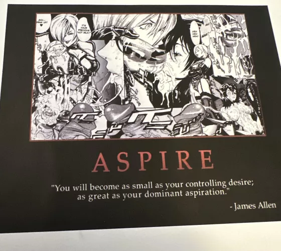 Aspire - Satirical Erotic Collage Series - 5x7 by BrantBanker