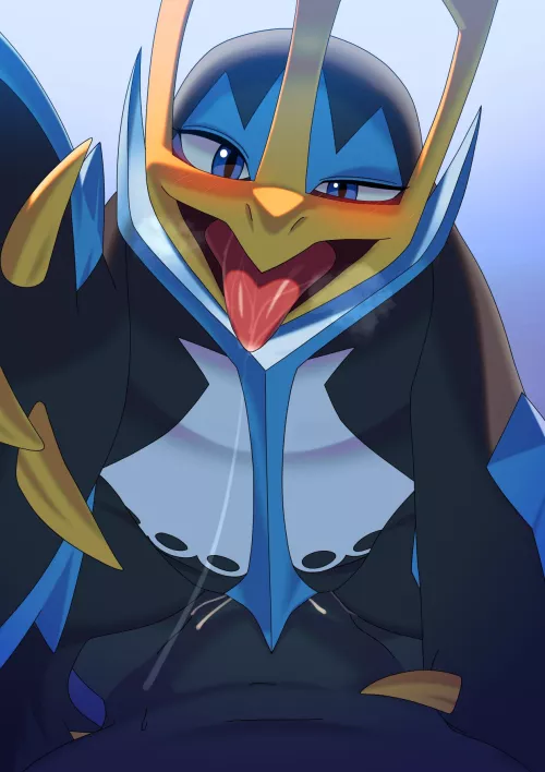 Empoleon wants some Eggs (Artist: Katahane3) by VexaKill