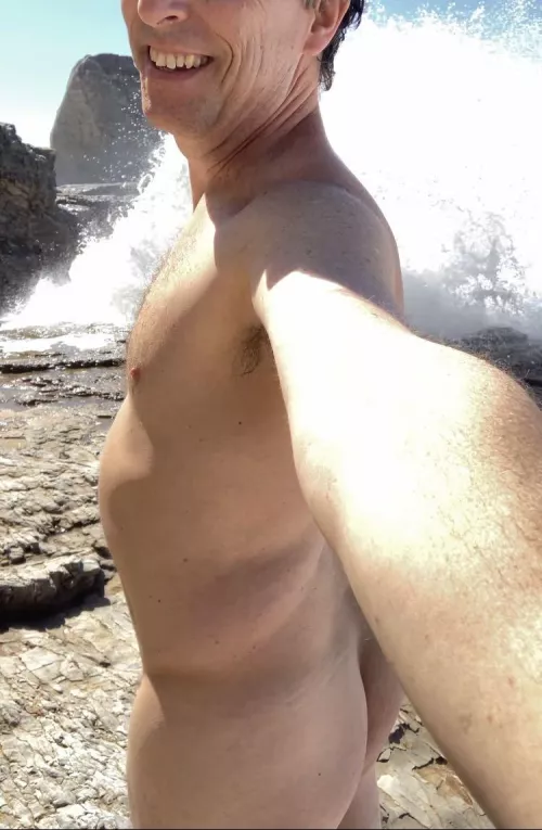 Hard to beat the sheer joy I feel being naked at the beach [m] by ArtPlusSex