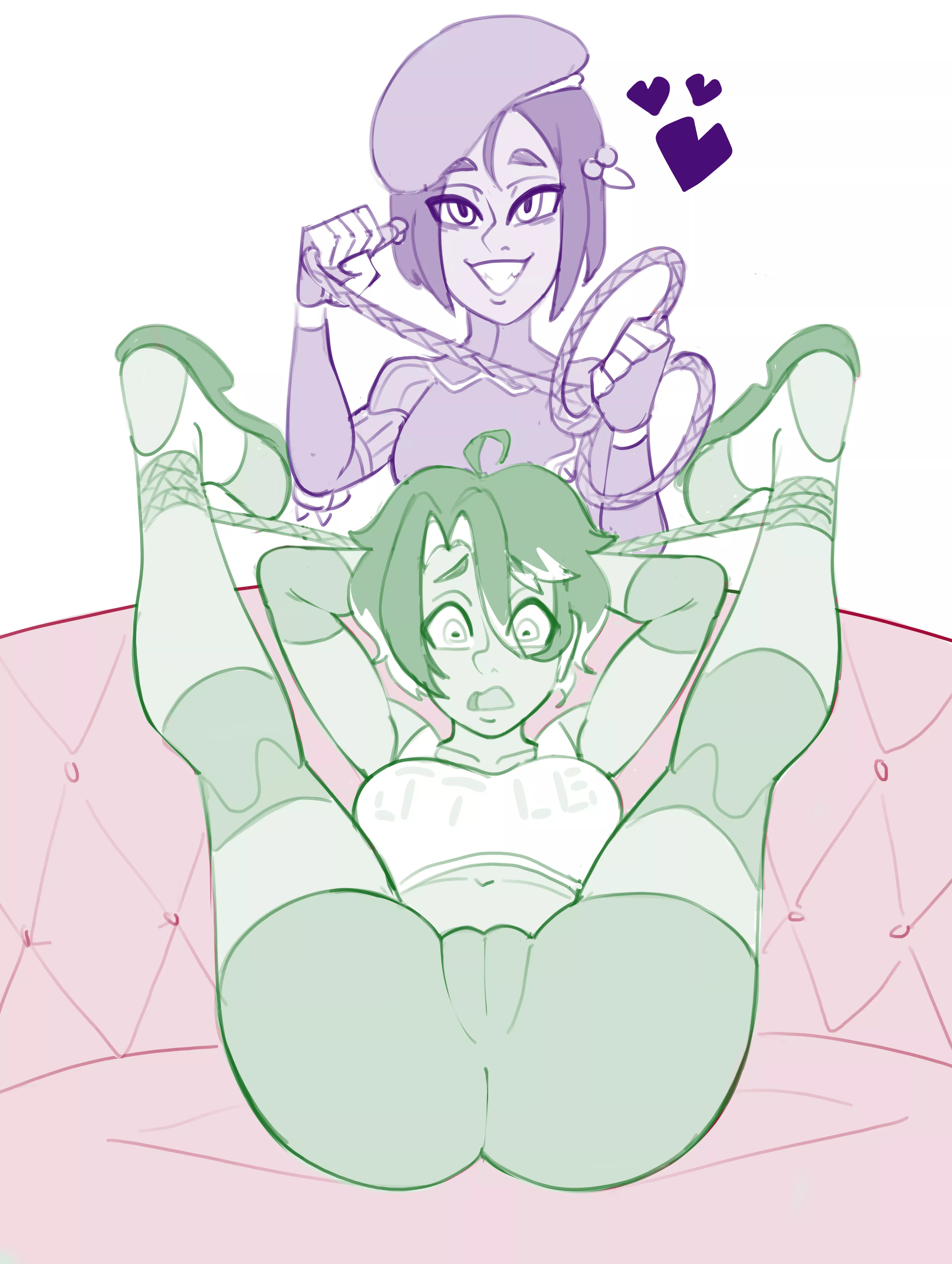 Jessica tied up (@owl_pie) posted by Owl_pies