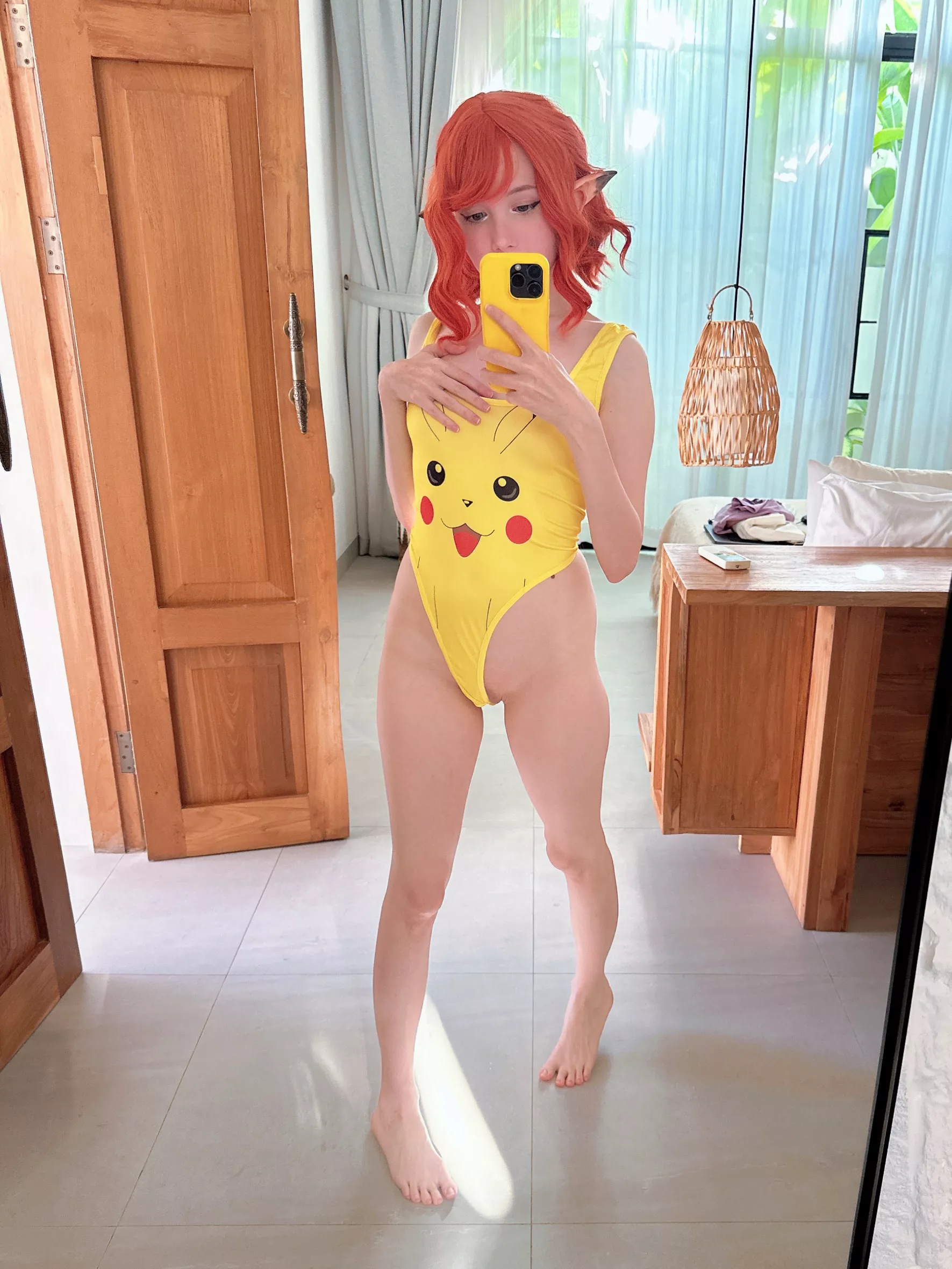 Love a swimsuit with easy access ? 🤭 posted by tanuki_tyan