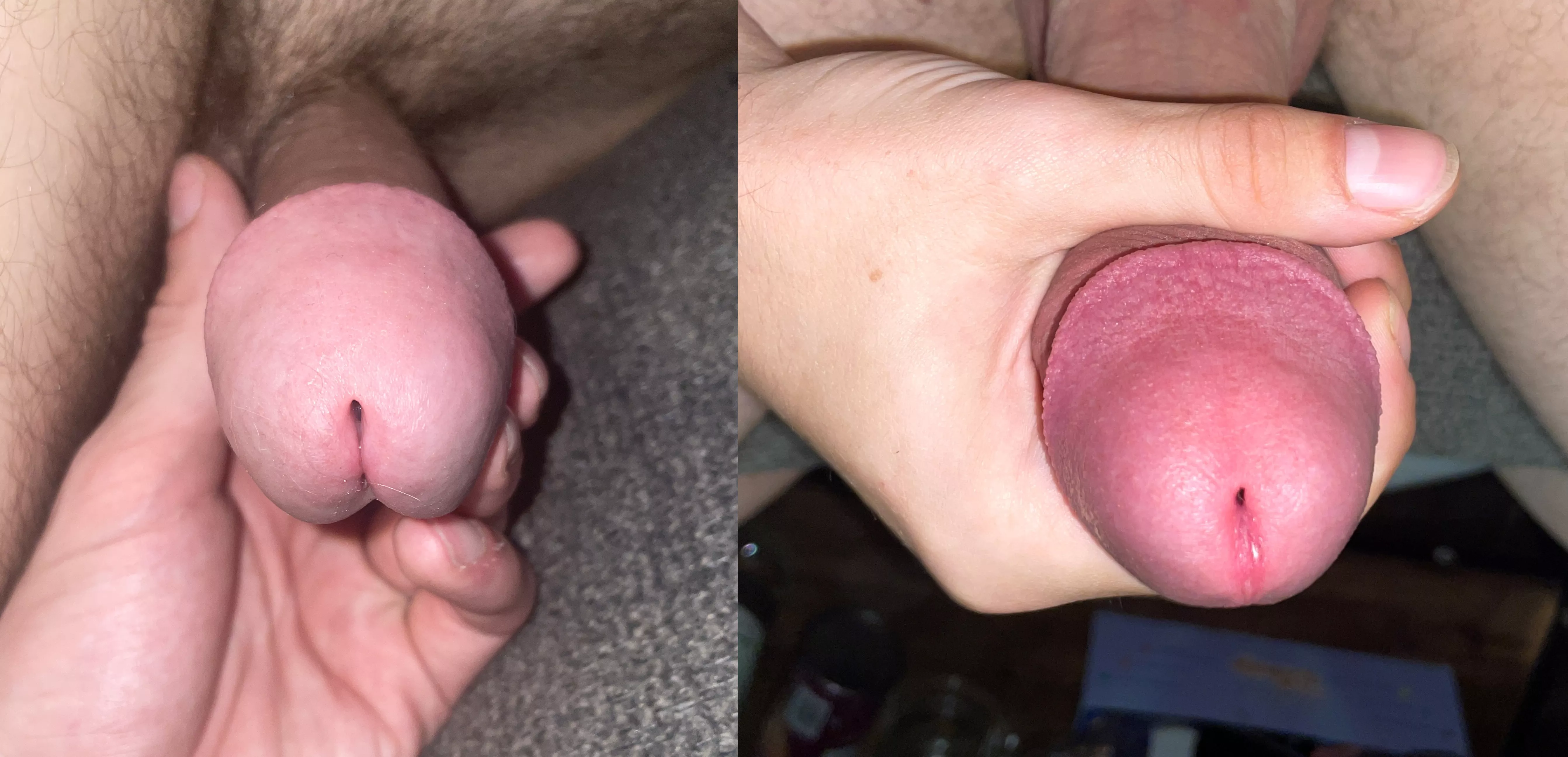 my buddy head (left) and my head (right) whos is better? posted by RUOFFOUR