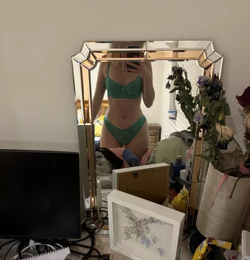 Since you all seemed to like the green so much! by Curvyandddflirty