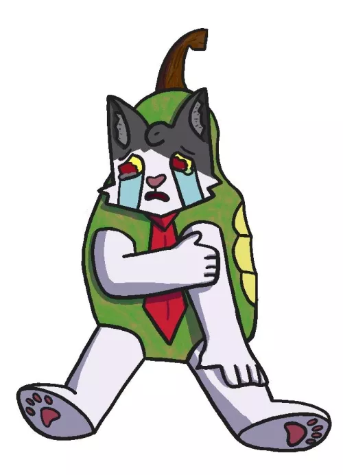 Someone took a bite out of his pear costume ): by btb20w06