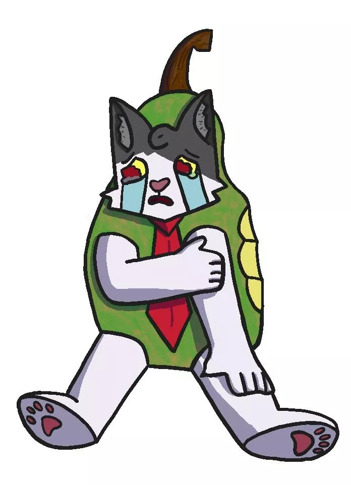 Someone took a bite out of his pear costume ): posted by btb20w06