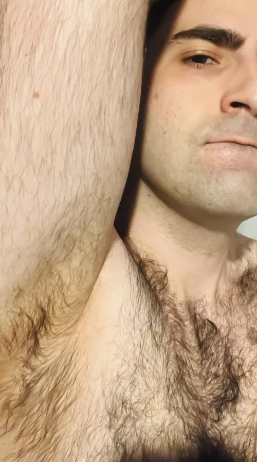 Who wants to bury their face in my pits 😈 by hairyblokejay