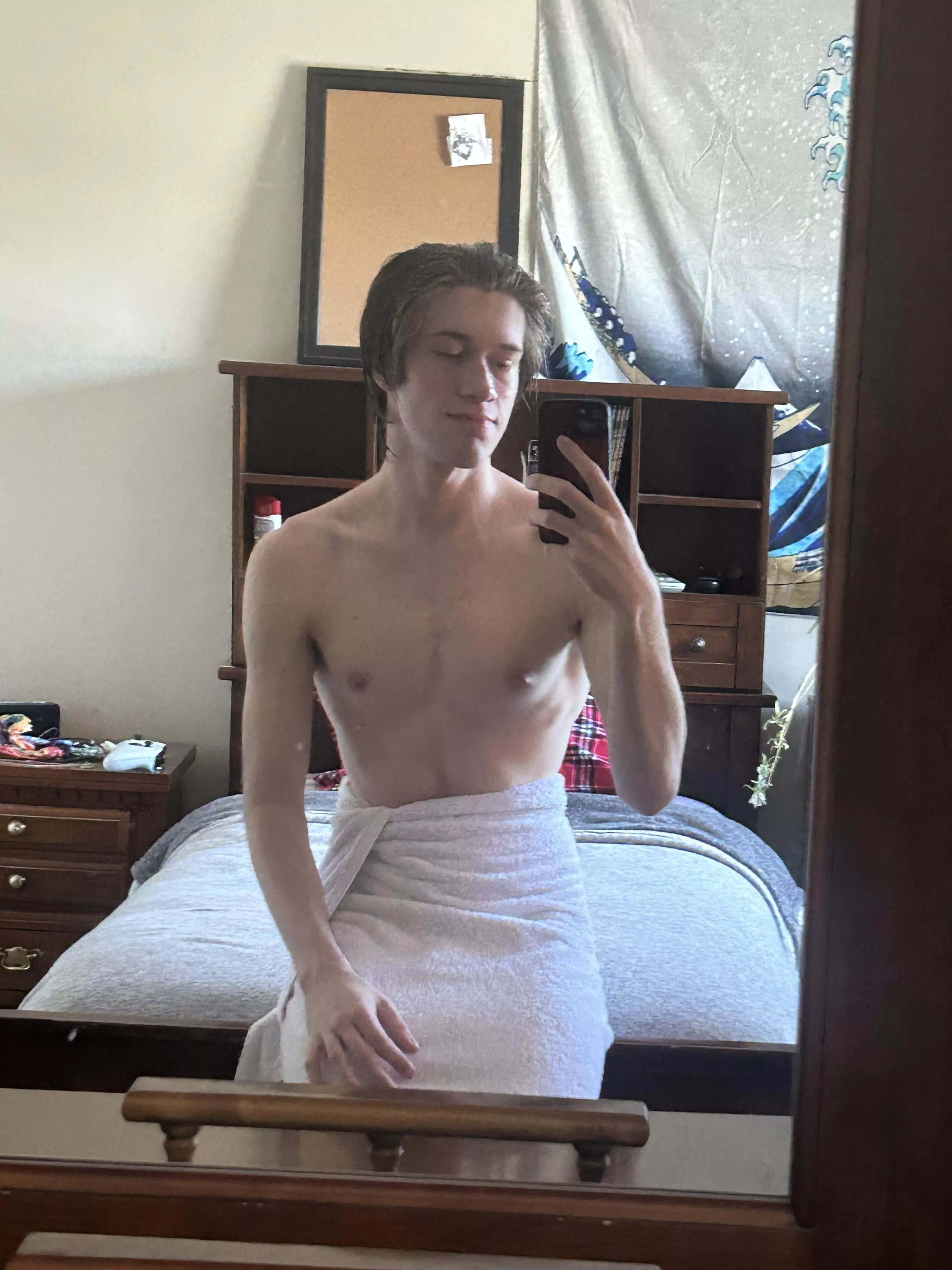 Would the towel come off if I was in your bed? posted by seanwithsauce