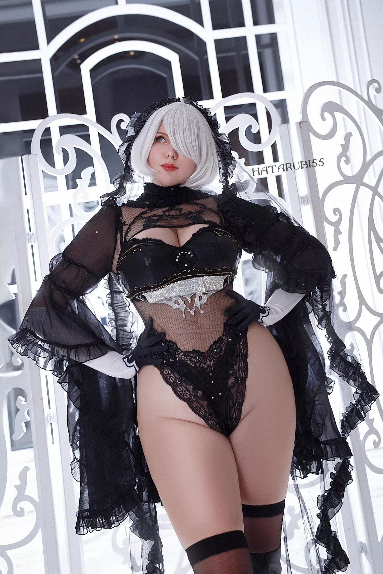 2B Black Bride Cosplay by Hatarubi posted by Hatarubi_Cosplay_