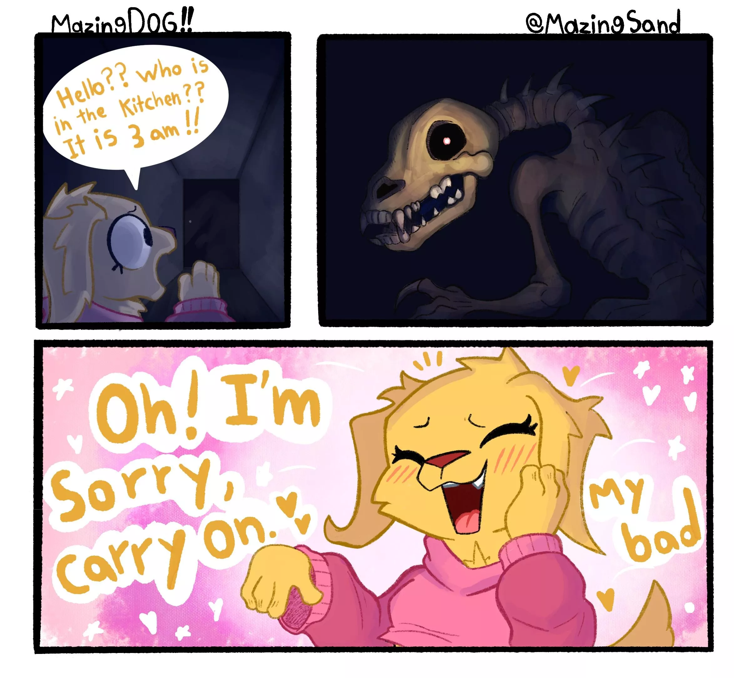A MazingDOG COMIC!!!! “Midnight Snack” (Repost Happy Halloween!!) posted by MazingSand
