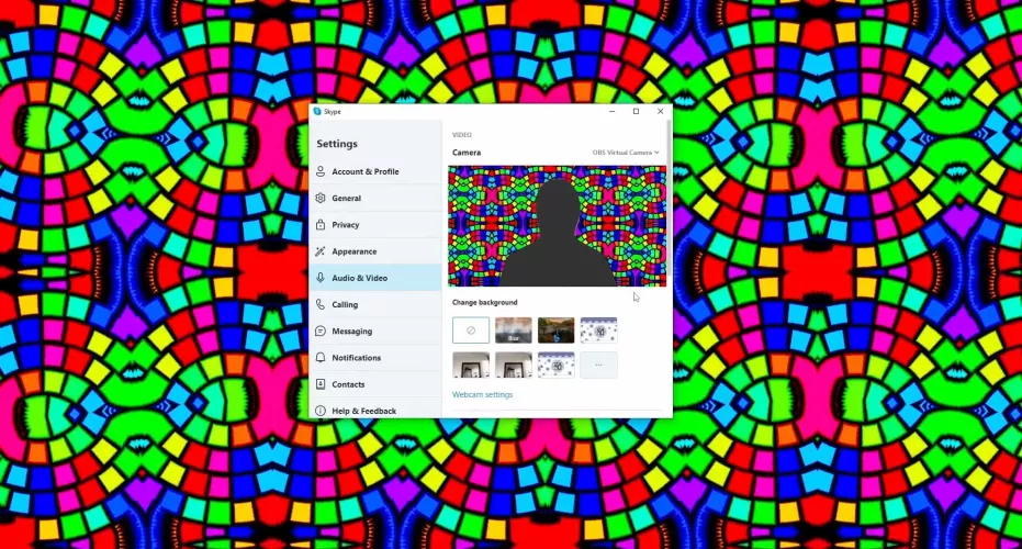 Are you interested in guide how to cut out a background from your video stream and change it by generated animated pattern (with the ability to configure and change the pattern in real time)? by SilverCord-VR