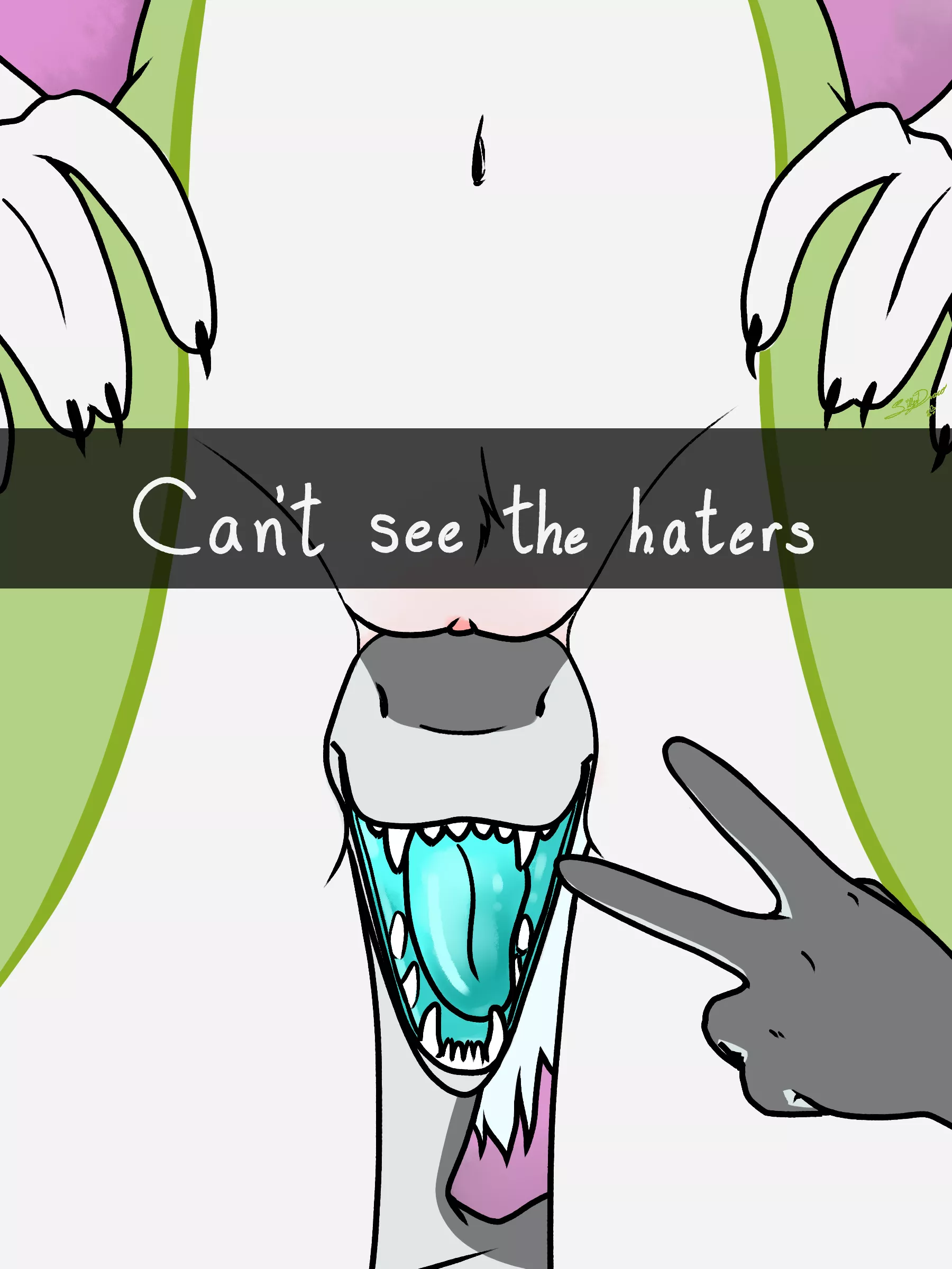 Can't See The Haters [AA](Sillydraco) posted by Byte_Fantail