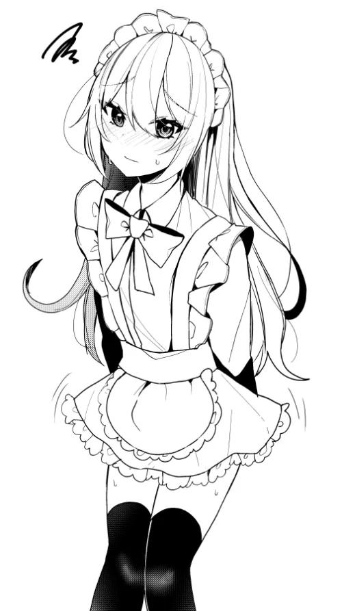 Embarrassed maid ♂ by pedoro_pedoro