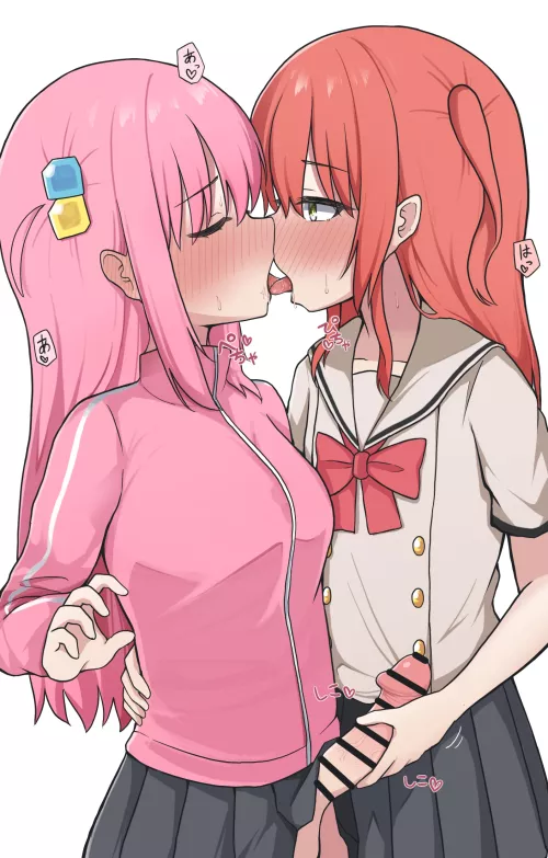 Kita and Bocchi having fun by BeRnUgEeK