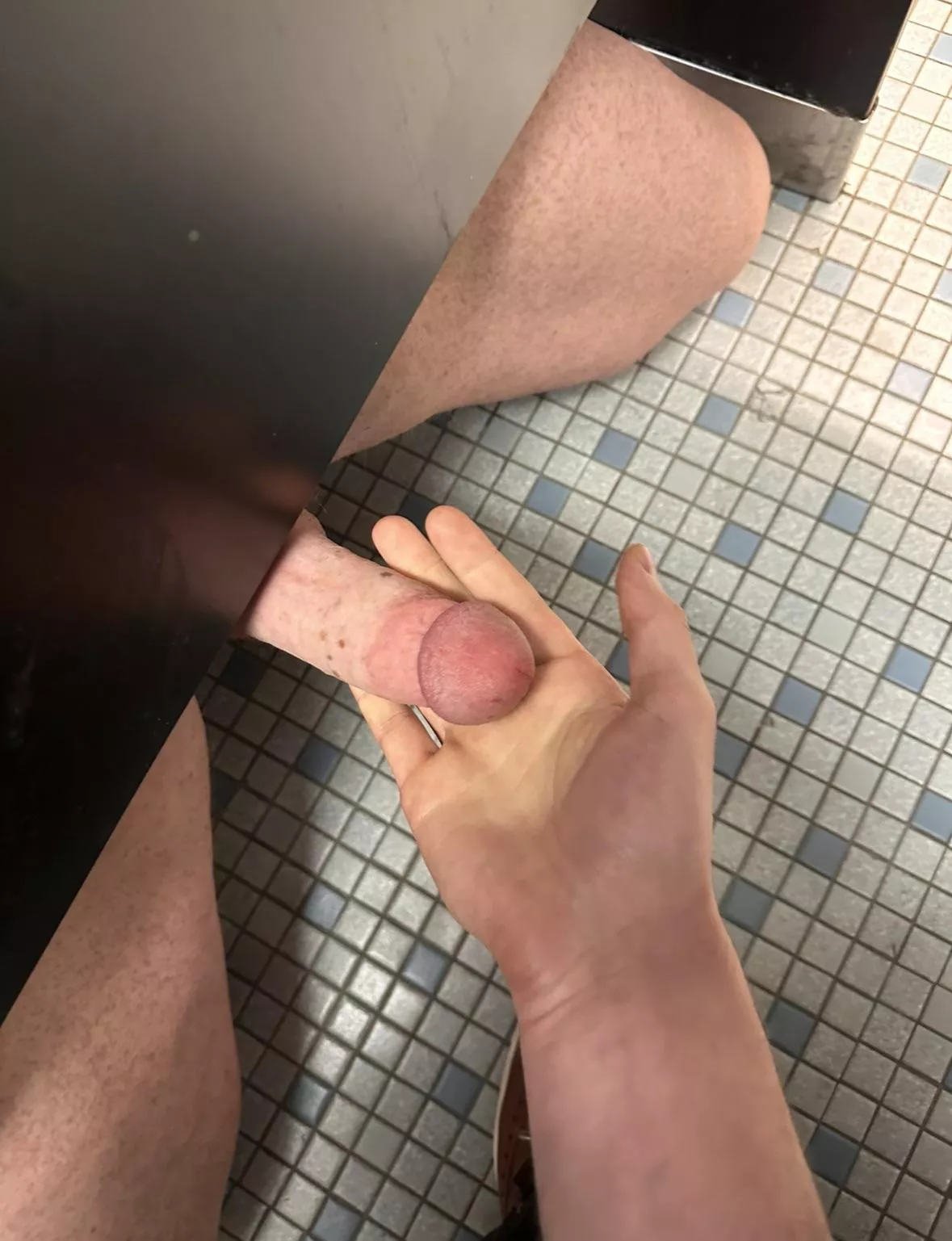 Loved teasing and stroking this older man in the stall next to me posted by BuildingDesire_94
