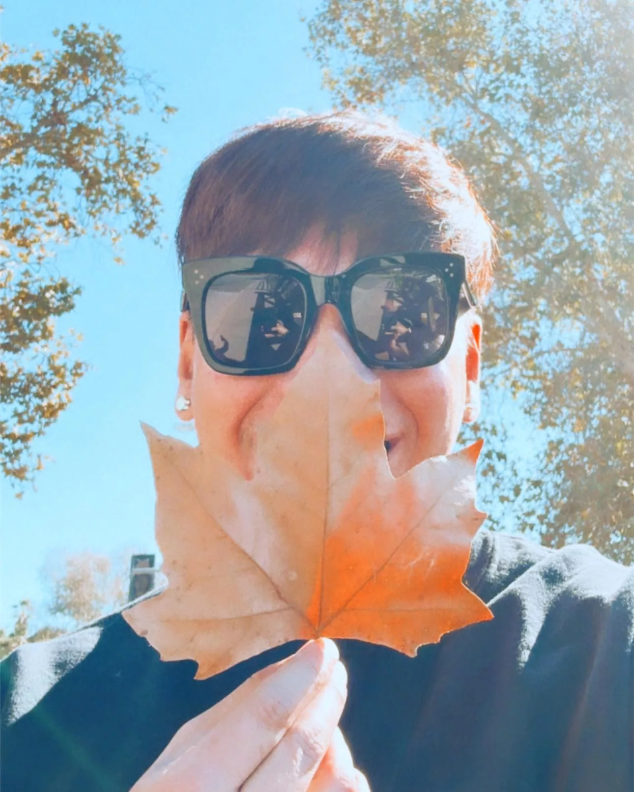 Maple Leafy…🍁 Fall Breezy…🍂 And So Grinny…😁 posted by mcalviz